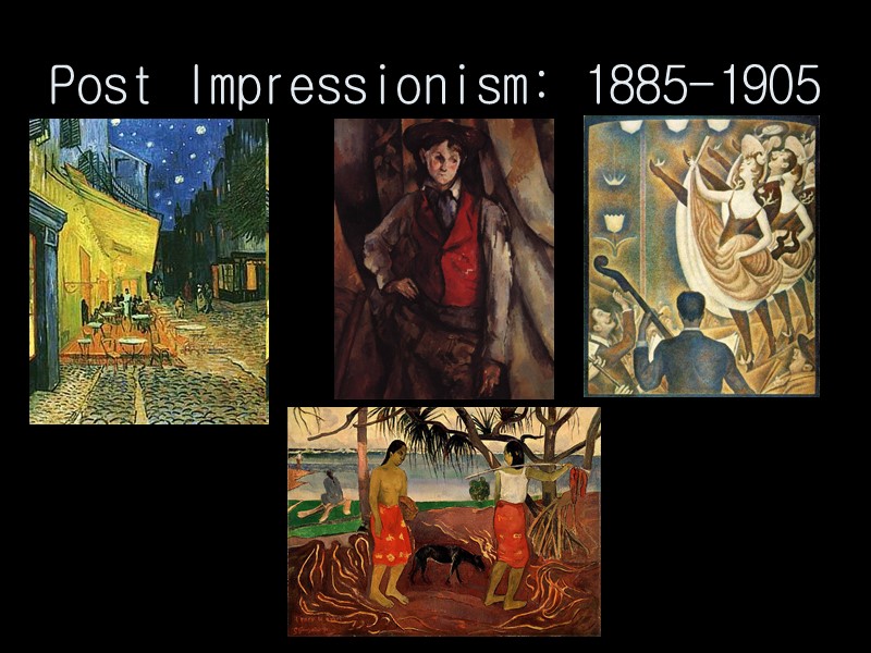 Post Impressionism: 1885-1905